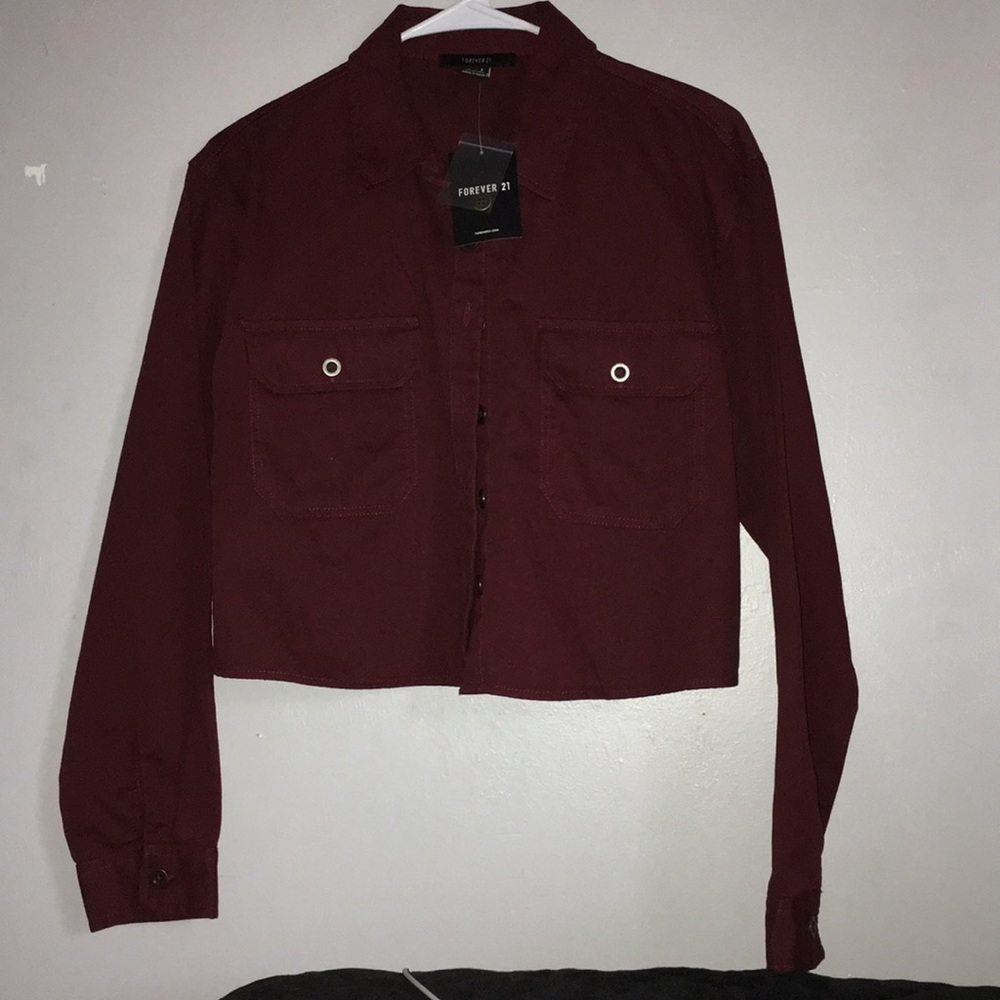 A Burgundy jacket
